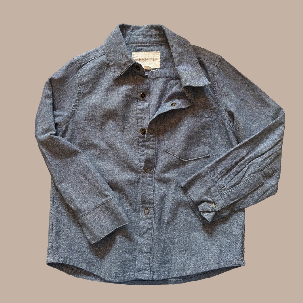 Boys grey chambray Shirt